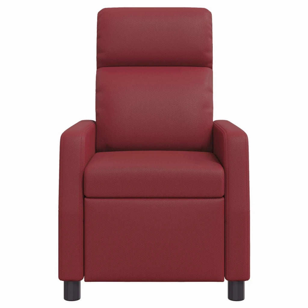 Divano Sedia-Poltrona Massaggiante Rosso Vino Similpelle 603155