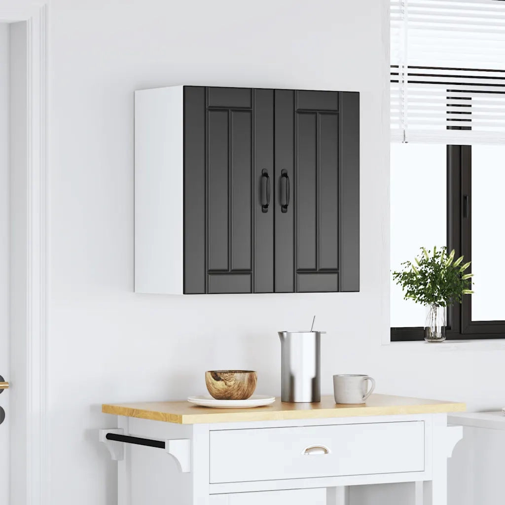 Pensile da Cucina Lucca Nero in Legno Multistrato 853818