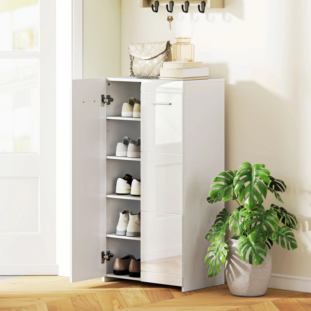 Armadio per Scarpe ¨C zephmum ¨C Bianco 55x36x108 cm
