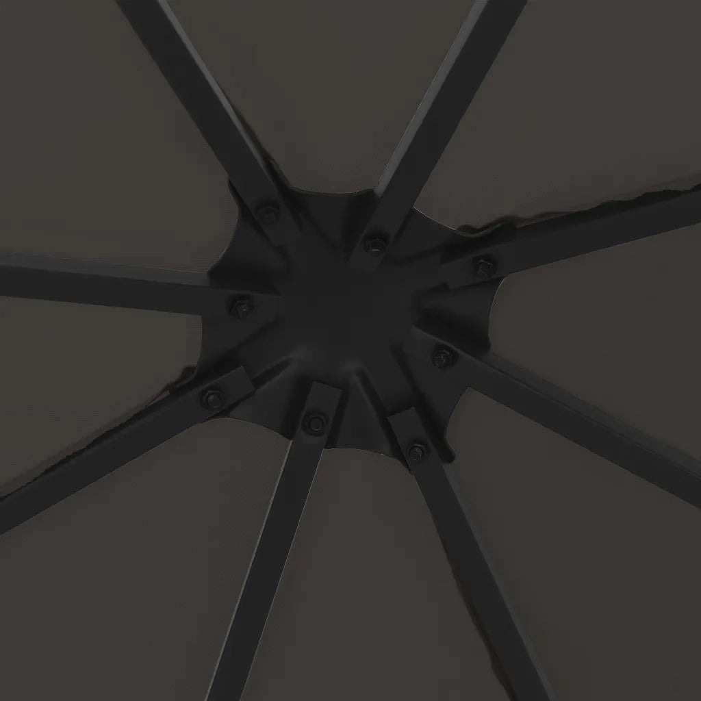 Gazebo 3x3 m Antracite 47984