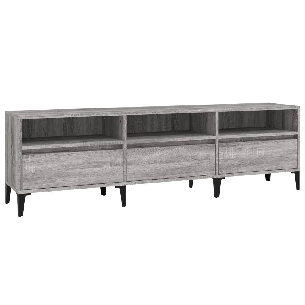 Mobile Porta TV Grigio Sonoma 150x30x44,5 cm Legno Multistrato 831923