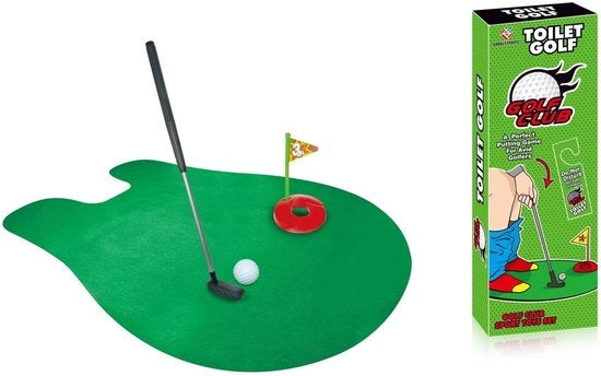 Gioco di Minigolf - Preparazione per il Gioco di Minigolf - Mazza da Golf 64 cm - Prato Artificiale - Bersaglio con Bandiera - 2 Palle da Golf - Materiale di Alta Qualità
