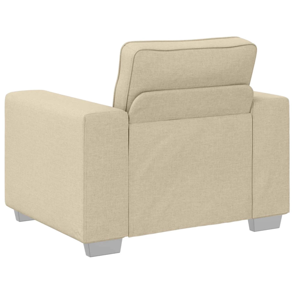 Divano 3 pcs Crema 219 x 80 x 82 cm Tessuto misto lino 3324665