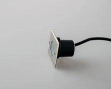 FARO A INCASSO CALPESTABILE LED WALK ACCIAIO QUADRATO 3W 345LM 3000K IP67 7X7X6,6CM
