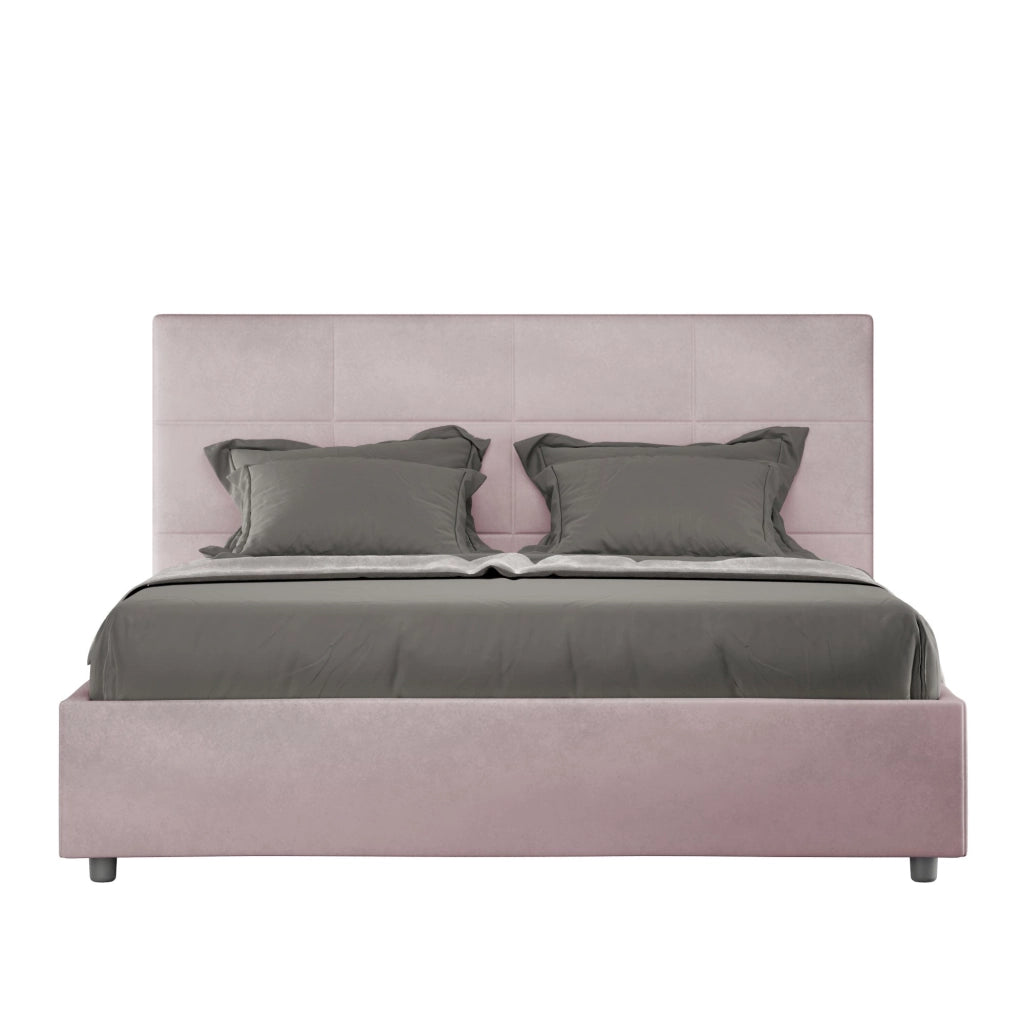 Letto Matrimoniale Francese 140x190 cm con Rete Mika Glicine