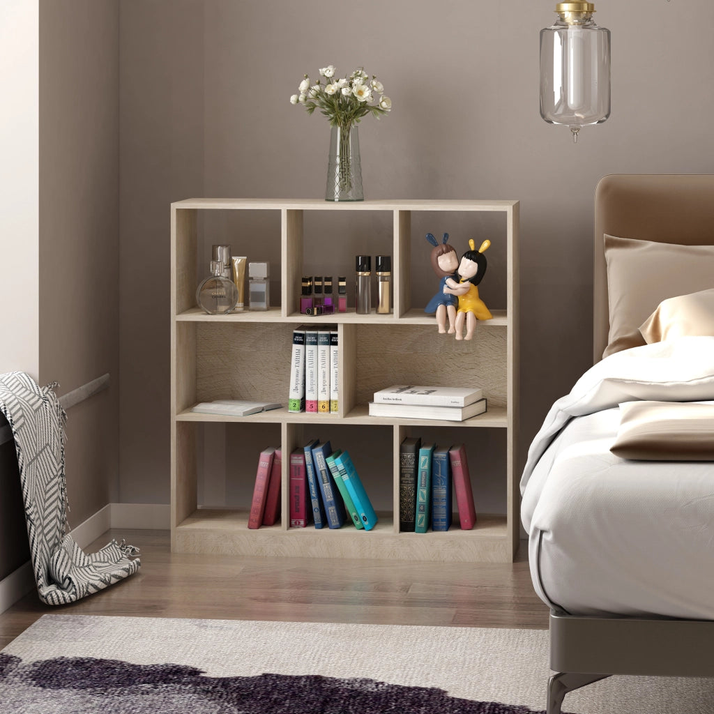 Libreria Scaffale 8 Ripiani ¨C Minimal ¨C 97.5x30x100 cm Quercia