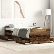 Giroletto senza Materasso-Struttura Letto Legno Antico 90x190cm in Truciolato 731648