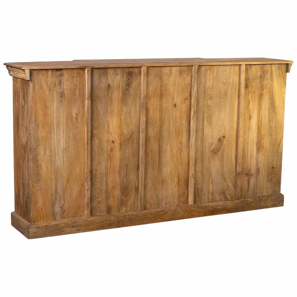 Credenza in legno naturale 180x40x95