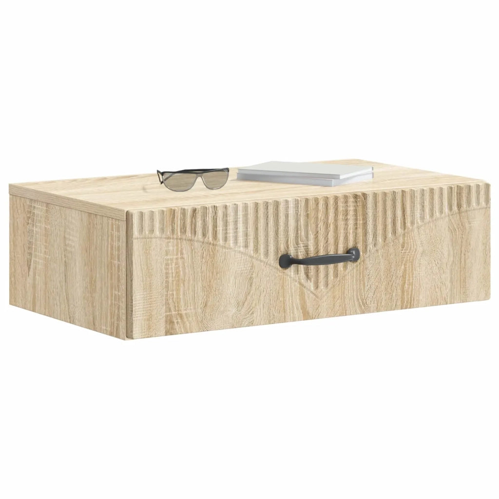 Tavolino da Parete Laterale | Tavolo laterale | Tavolino Rovere Sonoma 59 x 34,5 x 17 cm