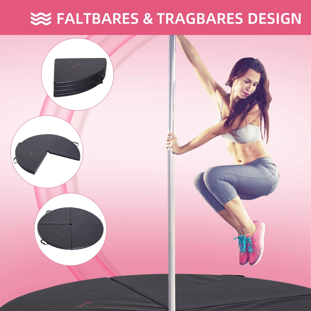 Tappetino per Pole Dance ¨C Minimal ¨C Nero, 5 cm, plastica