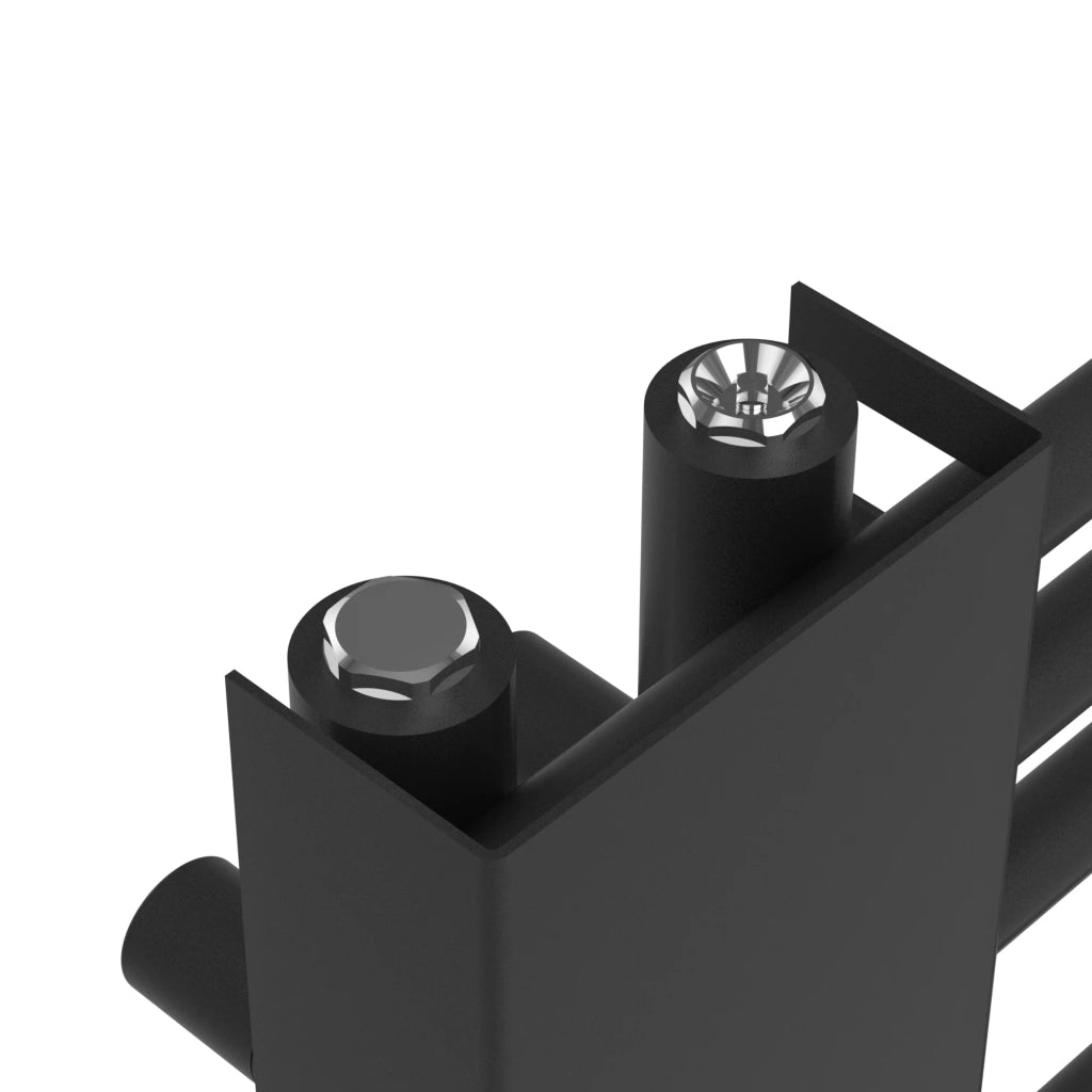 Radiatore scaldasalviette da bagno acciaio 146 x 45 cm nero 03_0010409
