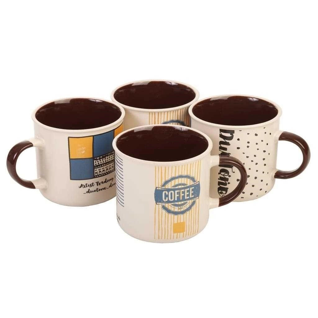 Set di 4 tazze da colazione 370cc