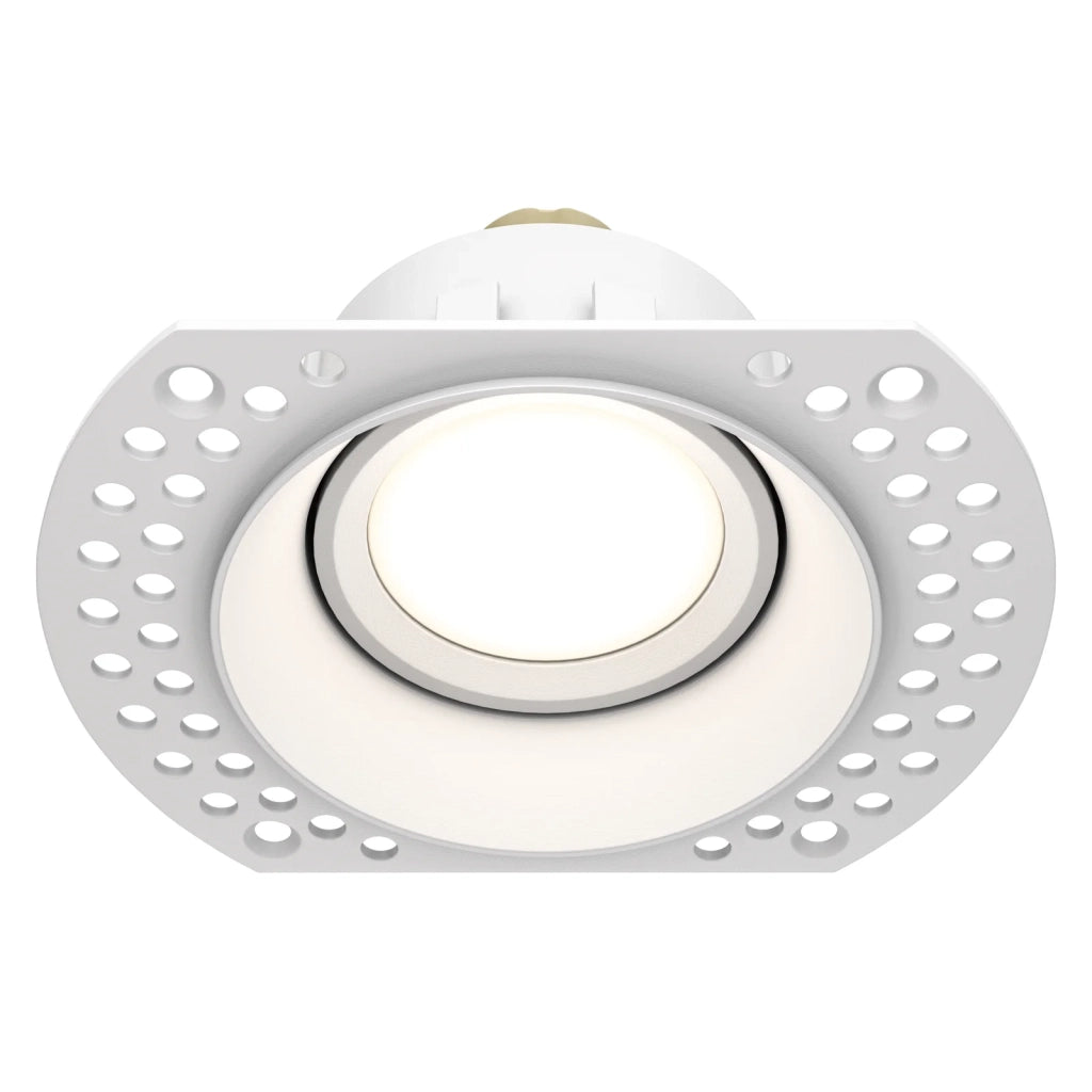 Maytoni Lampada da incasso Dot 1 luce GU10 bianco alluminio