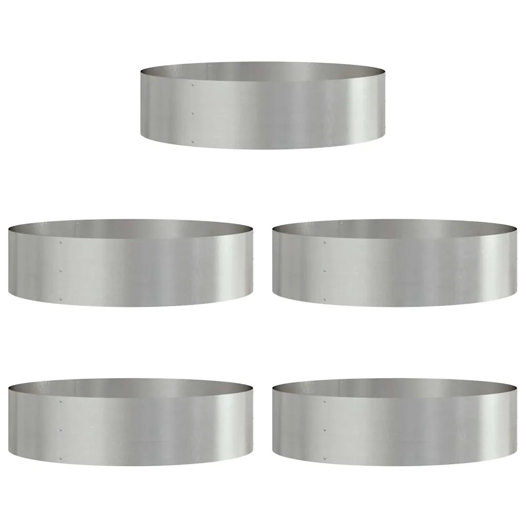 Anello per vaso 5 pz Argento 80 x 80 x 20 cm 873629