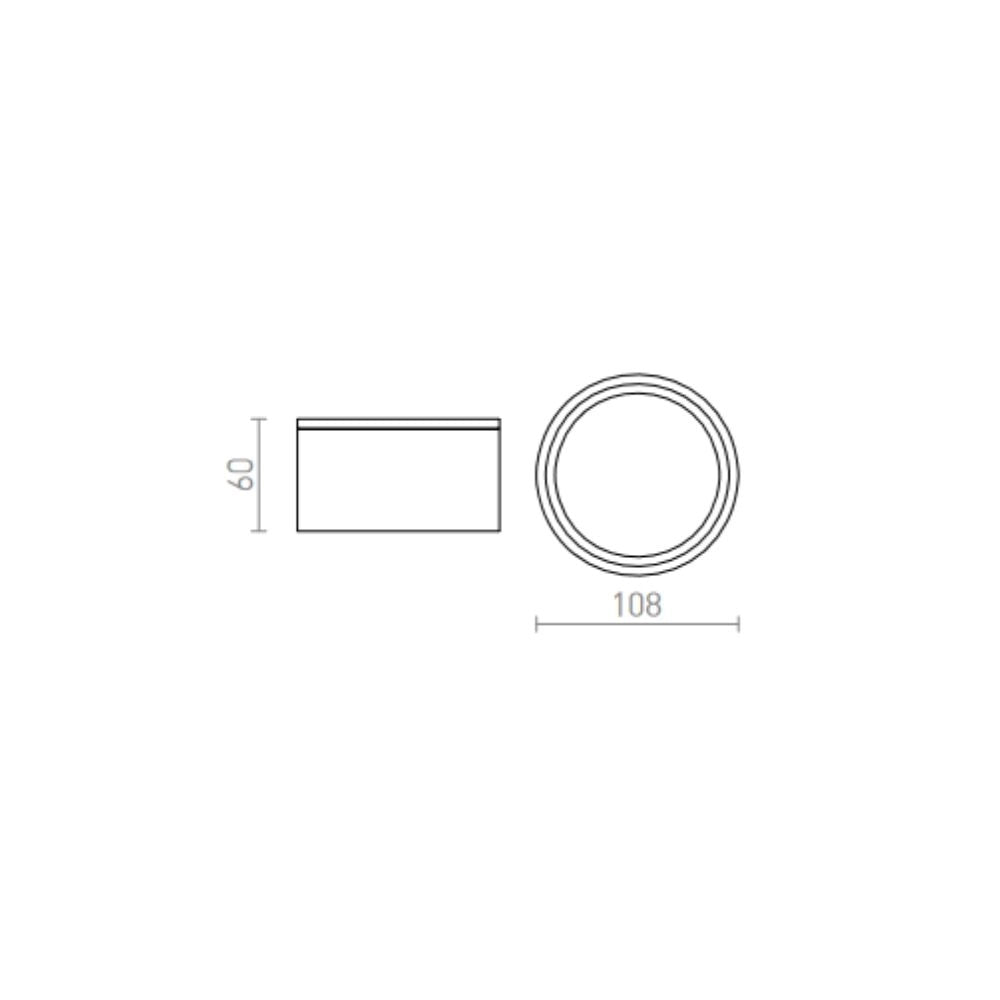 Plafoniera MERIDO da soffitto grigio antracite 230V GX53 11W IP54