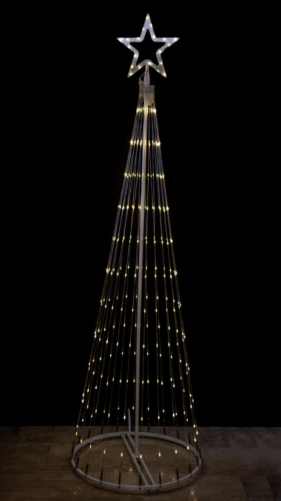 ALBERO 3D 262 MICROLED CM.200 H CON PUNTALE A STELLA