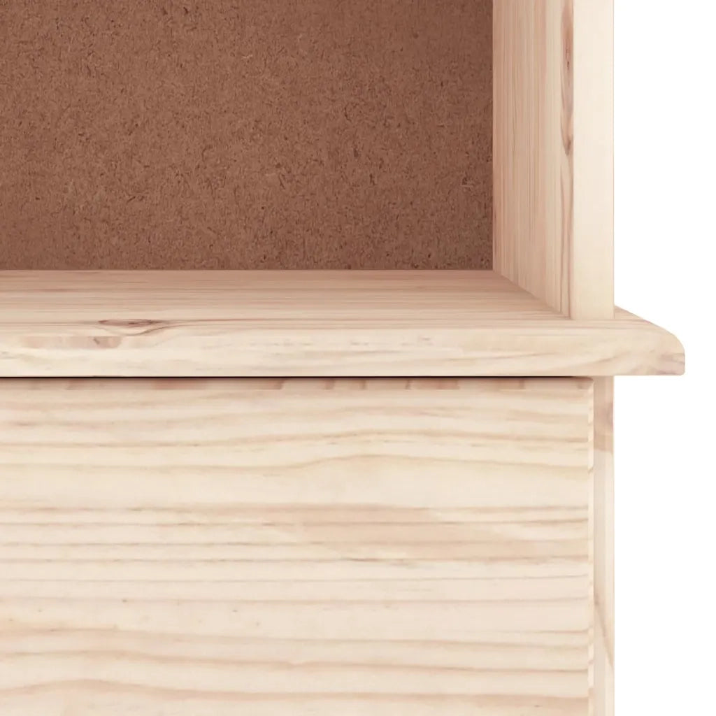 Libreria con Cassetti-Scaffale per Libri-Mobile di Stoccaggio ALTA 60x35x142 cm Legno Massello di Pino