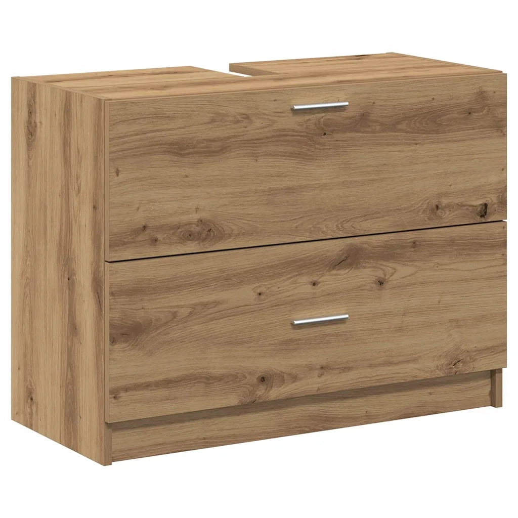 Mobile da Bagno | Armadio da bagno con cassetto Rovere artigianale 78 x 37 x 59 cm