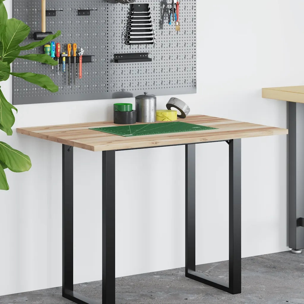 Piano Tavolo | Superficie Tavolo | Piano Scrivania Non Trattato 100x70x2cm Legno Massello Acacia