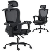 Sedia da ufficio ergonomica ¨C Minimal ¨C nera, rete, 64x64x124 cm