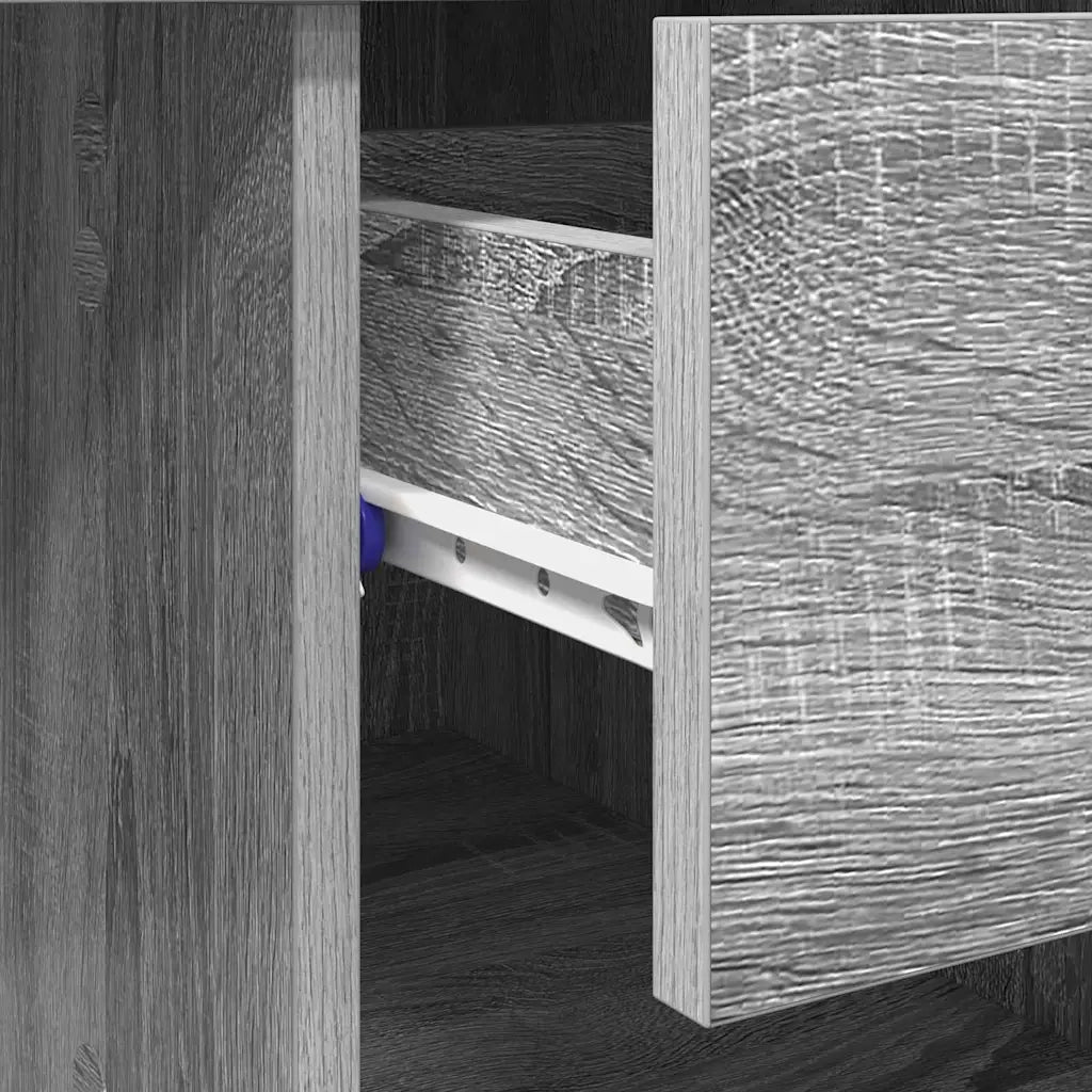 Scrivania | Tavolo da Ufficio Grigio Sonoma 90 x 49 x 75 cm Legno multistrato