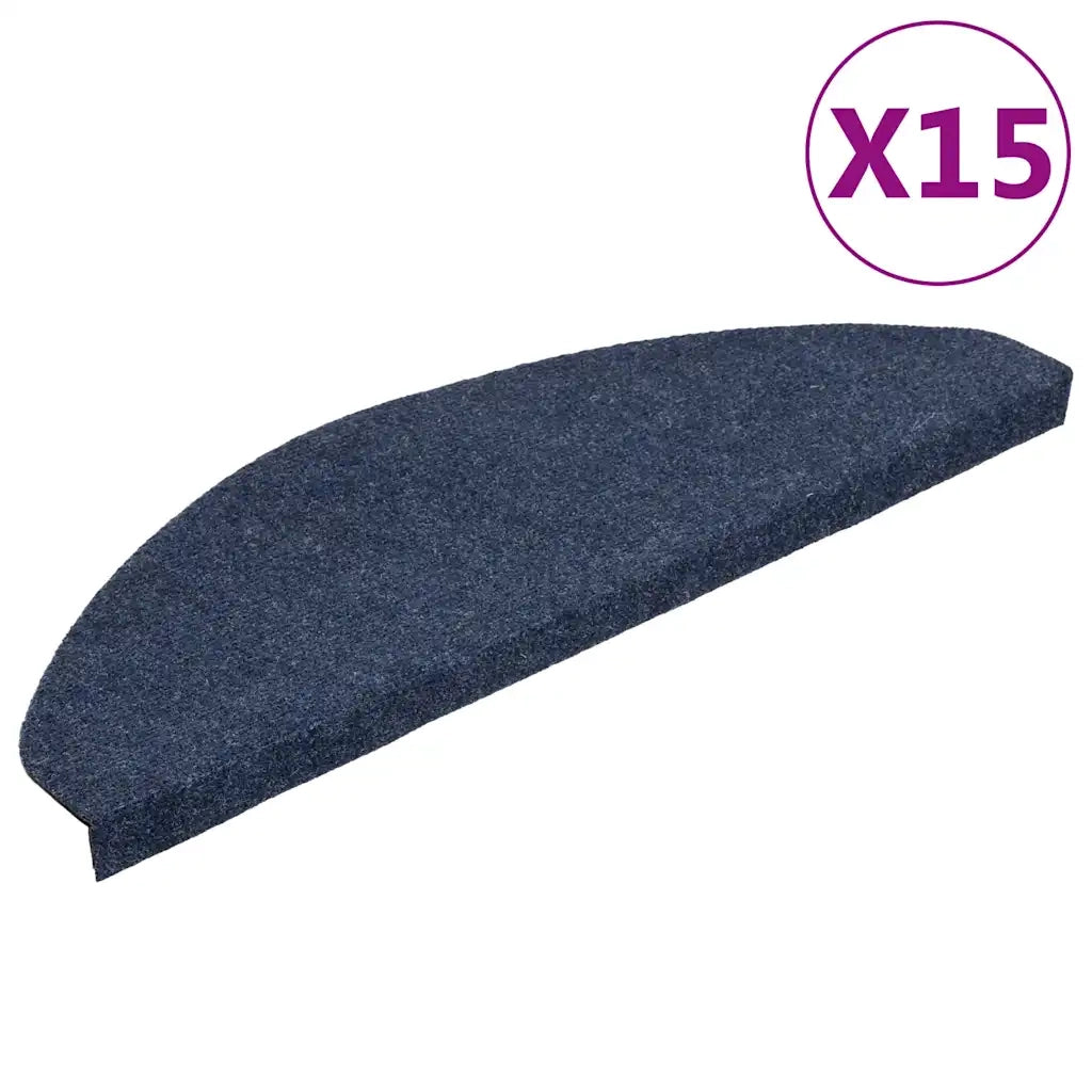 Tappetini Autoadesivi per Scale 15 pz | Gradini per Scale 65x22,5x3,5 cm Blu