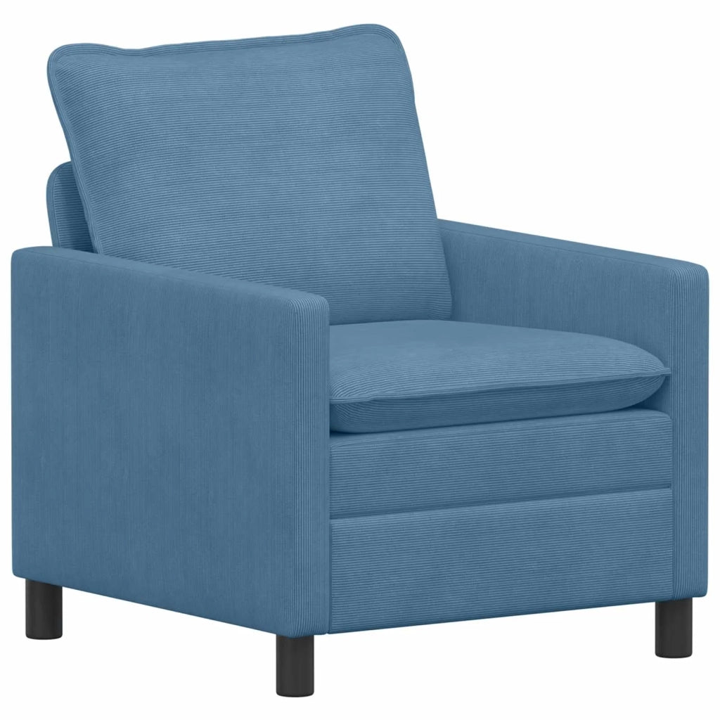 Set di divani 2 pcs Blu Tessuto 3417086