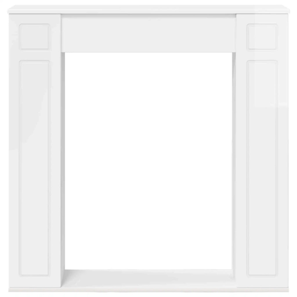 Cornice per camino Bianco Lucido 100 x 20 x 100 cm 8006619