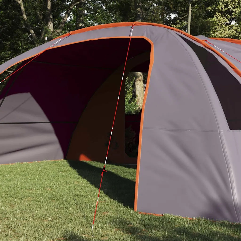 Tenda Tunnel per 6 Persone 6 persona Grigio e arancione 42004049