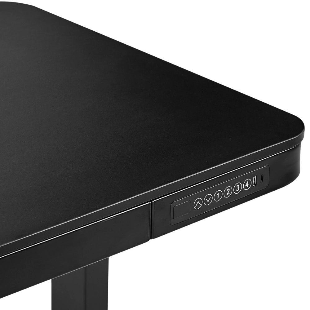 Scrivania elettrica ad altezza regolabile nero 120x60 cm ufficio studio lavoro