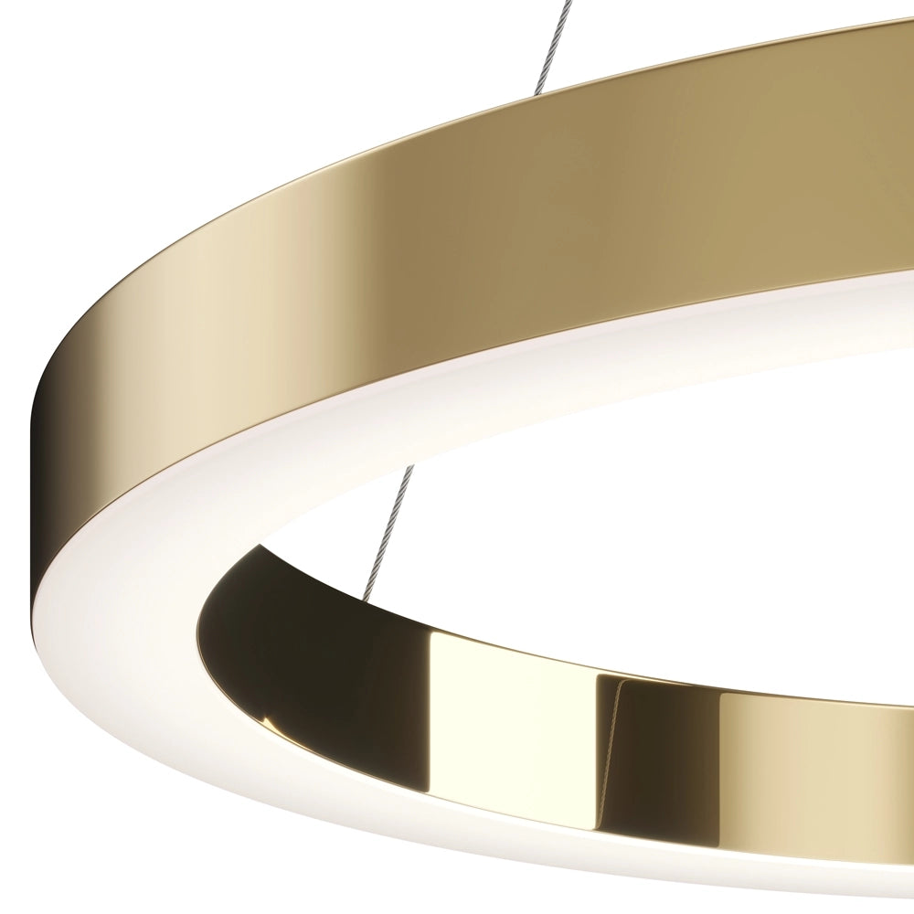 Lampadario LED Saturno anello ottone Ø60 Maytoni MOD415PL