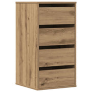 Cassettiera Angolare Rovere Artigianale 40x41x76cm Multistrato CFW4160053