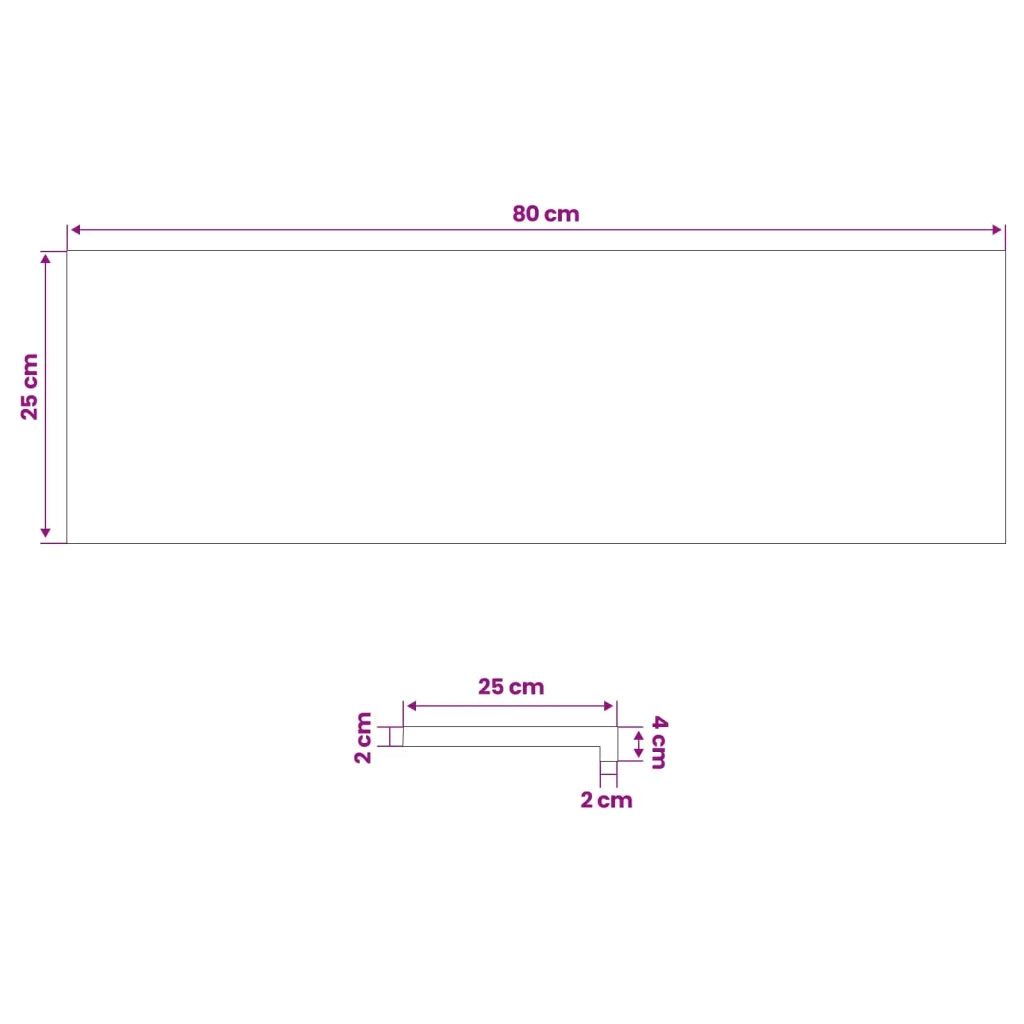 Tappeti per scale 8 pz 80 x 25 x 2 cm Vernice 3446281