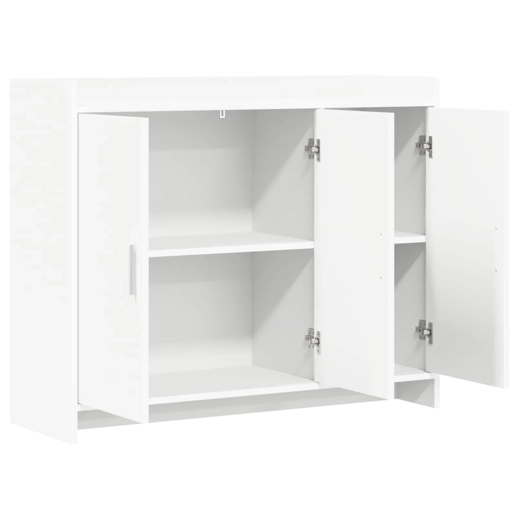 Credenza Bianco 98,5 x 33 x 80 cm Legno ingegnerizzato 8011123