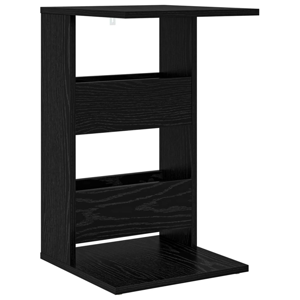 Tavolo laterale Rovere Nero 40 x 35 x 60,5 cm Legno multistrato 8000341