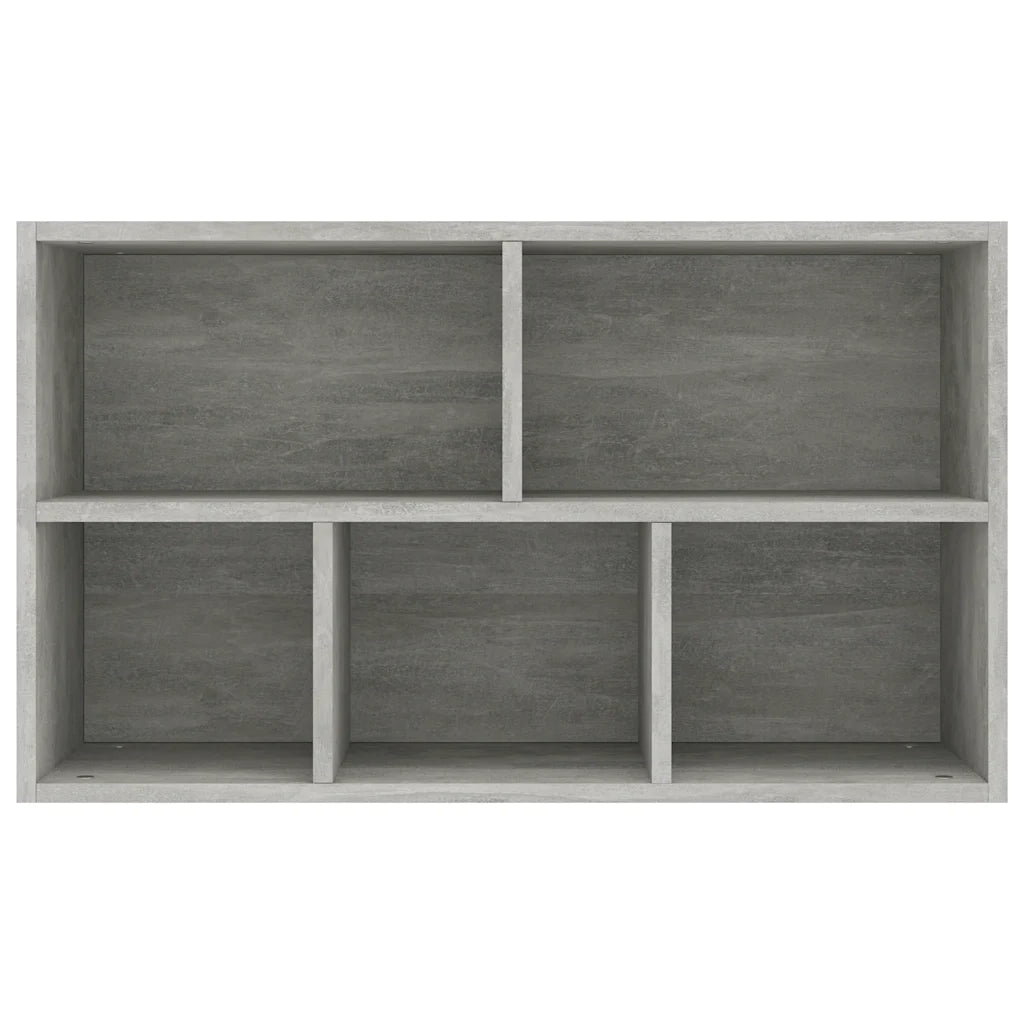 Libreria/Credenza Grigio Cemento 50x25x80 cm Legno Multistrato 800166