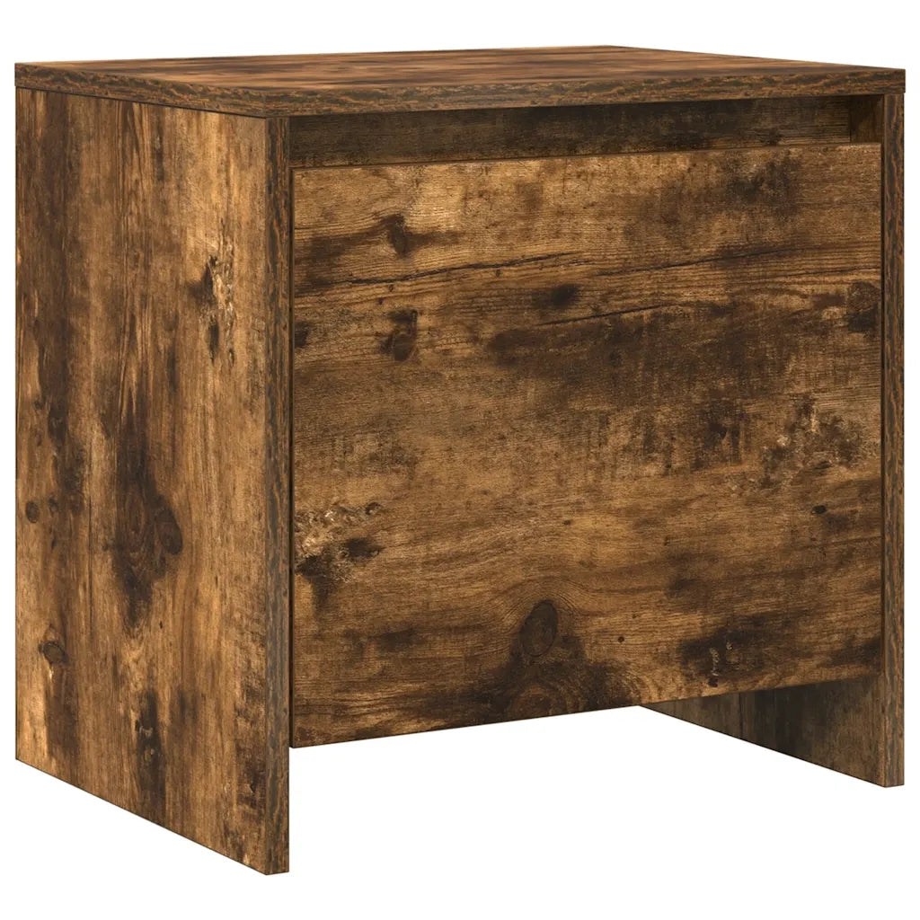 Comodini 2 pz Rovere Fumo 45x34x44,5 cm in Truciolato 813045