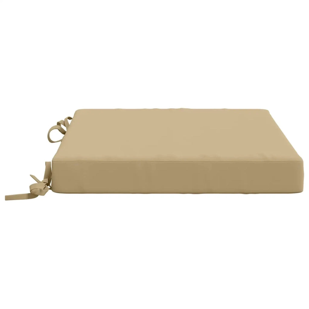 Cuscini per Sedia in 4 Pezzi SOEST 4 pz 100% Poliestere Beige 944482