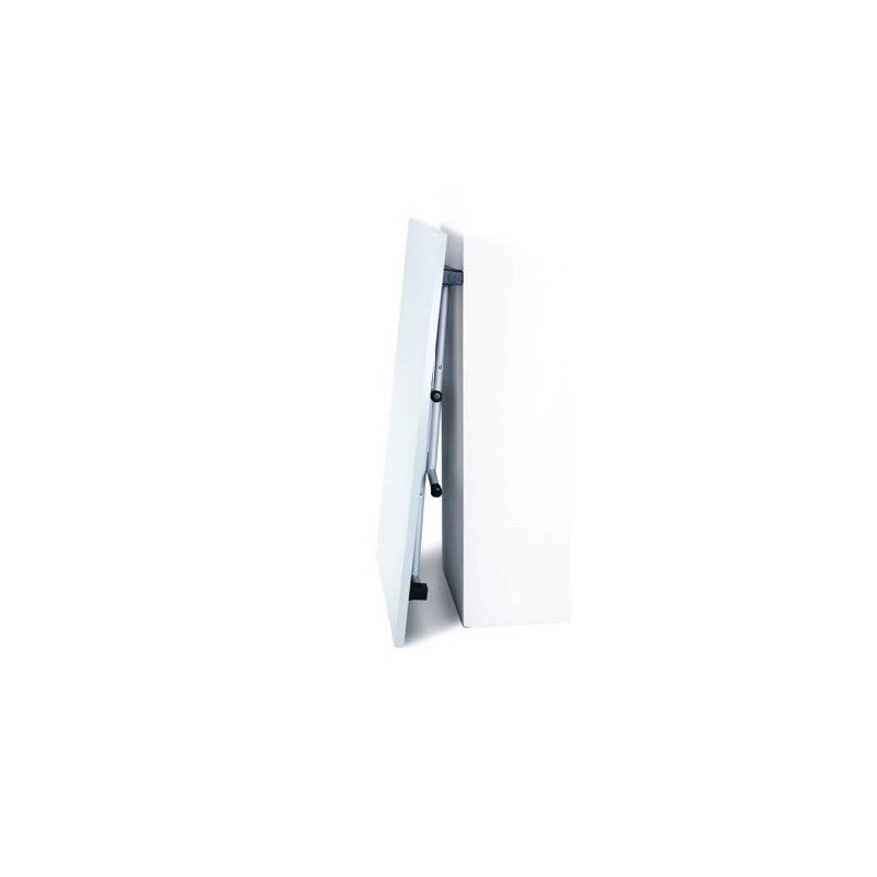 Tavolo pieghevole 125x75 con gambe in metallo e piano 22 mm bianco 60 kg - Terraneo