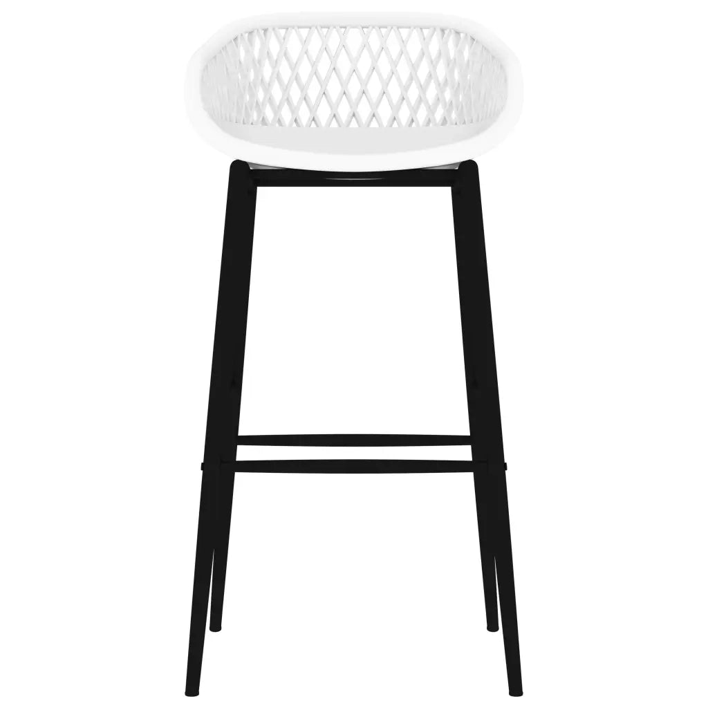 Sgabelli da Bar 2 pz Bianchi 248150