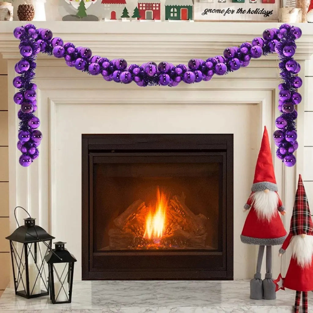 Ghirlanda di Palline di Natale Lill¨¤ 186 cm Polistirolo CFW1667304