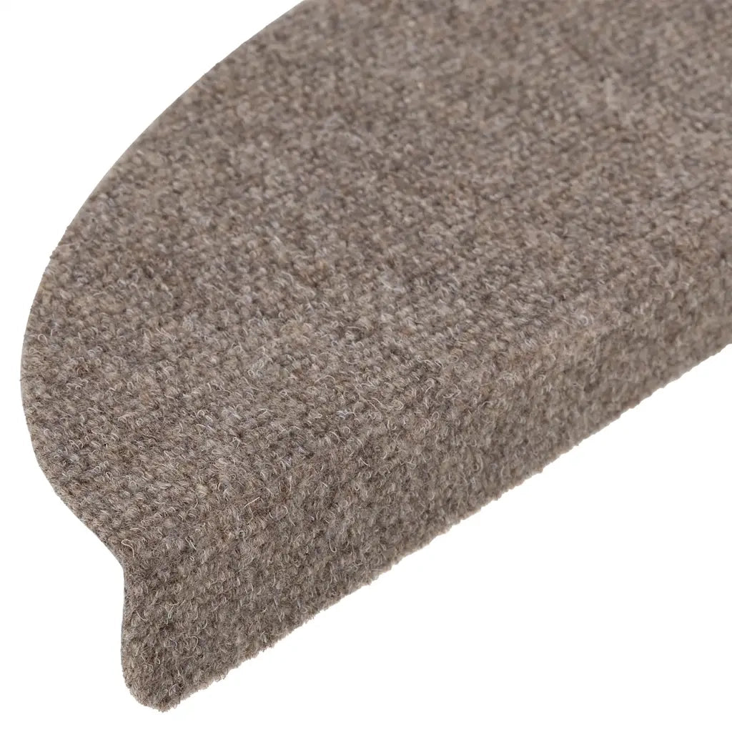 Tappetini per scale autoadesivi 20 pz 56x17x3 cm beige semicircolari 3365676