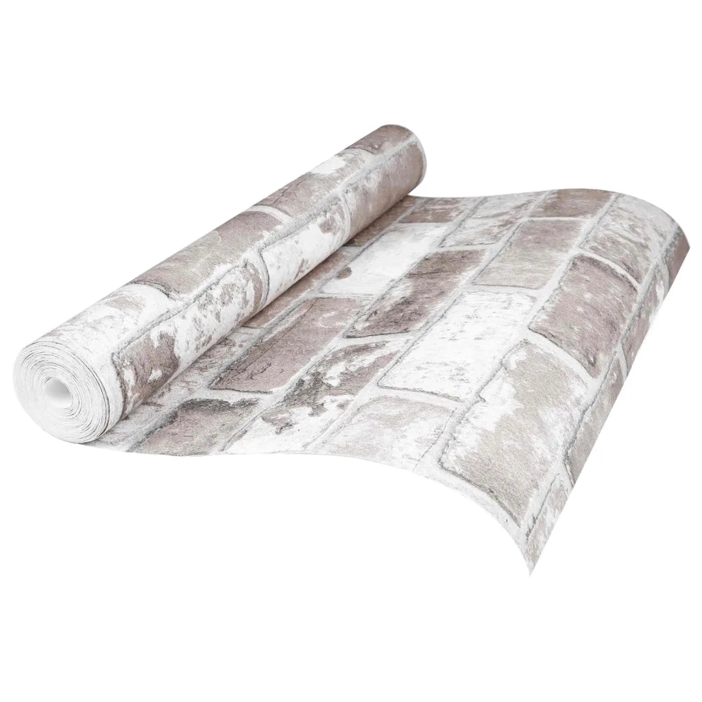Carta da parati Solida 3D Rigato Mattone 10 x 0,53 m 42046700
