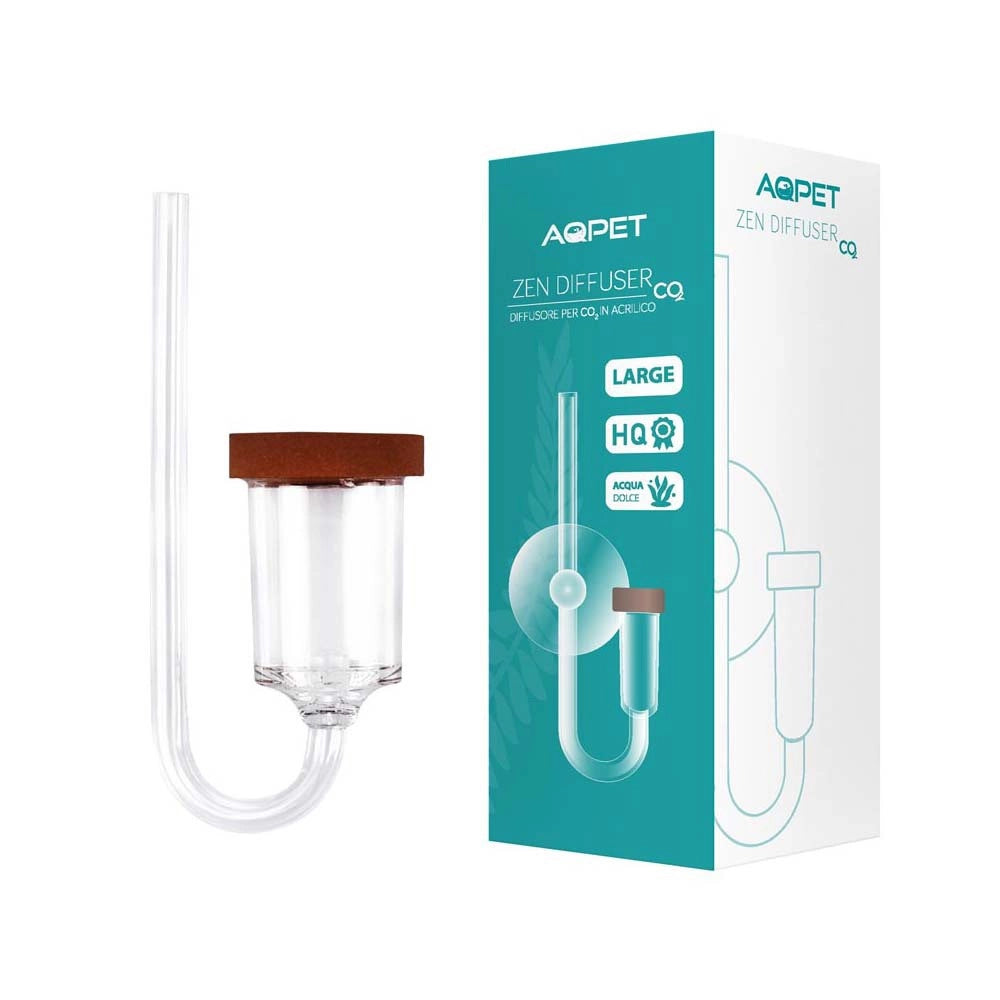 Aqpet Zen Diffuser - diffusore in acrilico per CO2 varie misure Modello: L