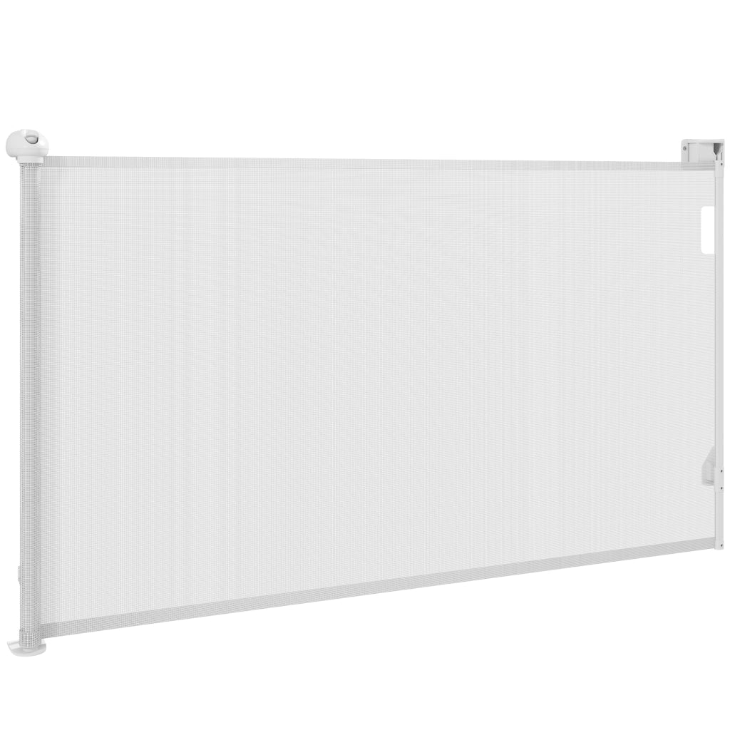 Barriera Retrattile per Cani 0-140 cm ¨C zephmum ¨C Bianco