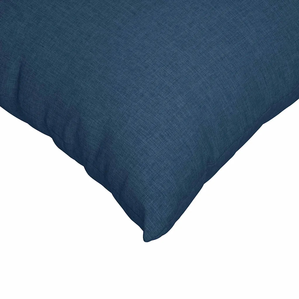 Cuscini da Divano 2 pz | Cuscini per sedie Blu 80 x 80 cm Tessuto