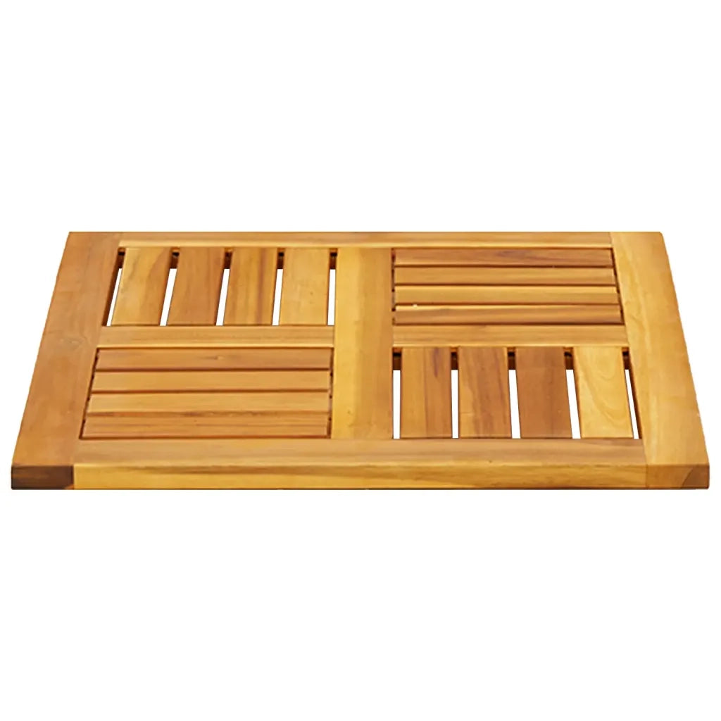 Piano per Tavolo 50x50x2 cm Quadrato Legno Massello di Acacia 4004253