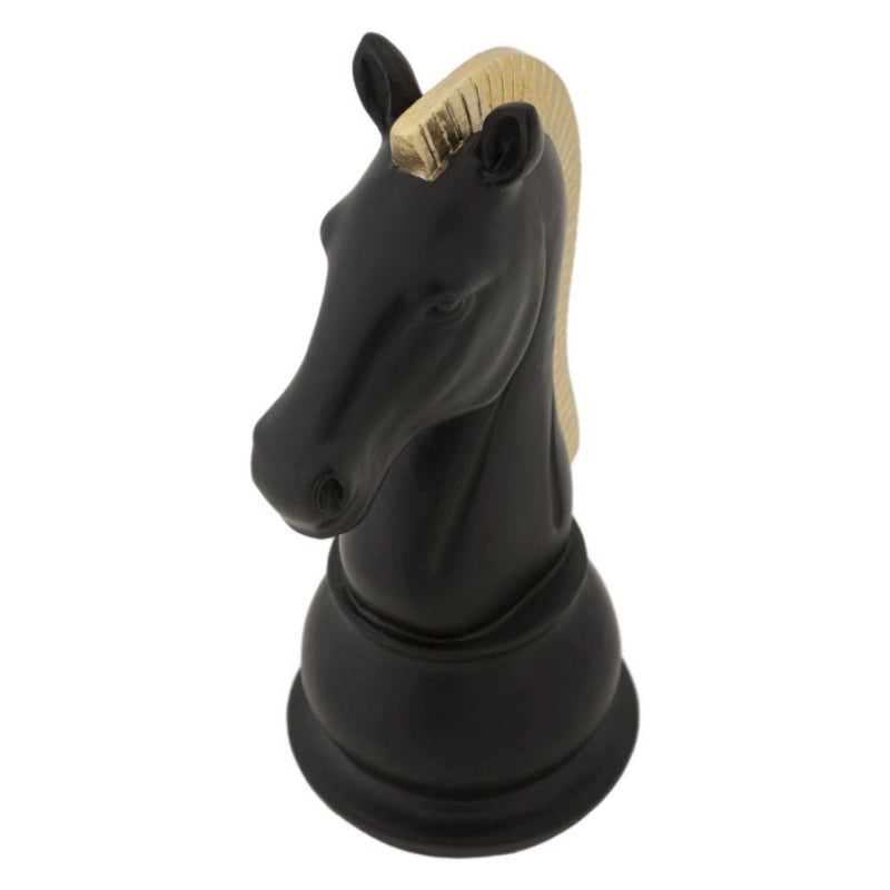 Cavallo Nero E Oro cm 10,5x8,5x19