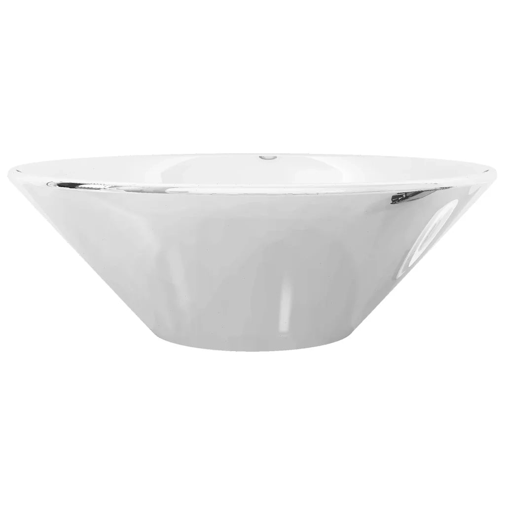 Lavandino 42x14 cm in Ceramica Argento CFW7394753