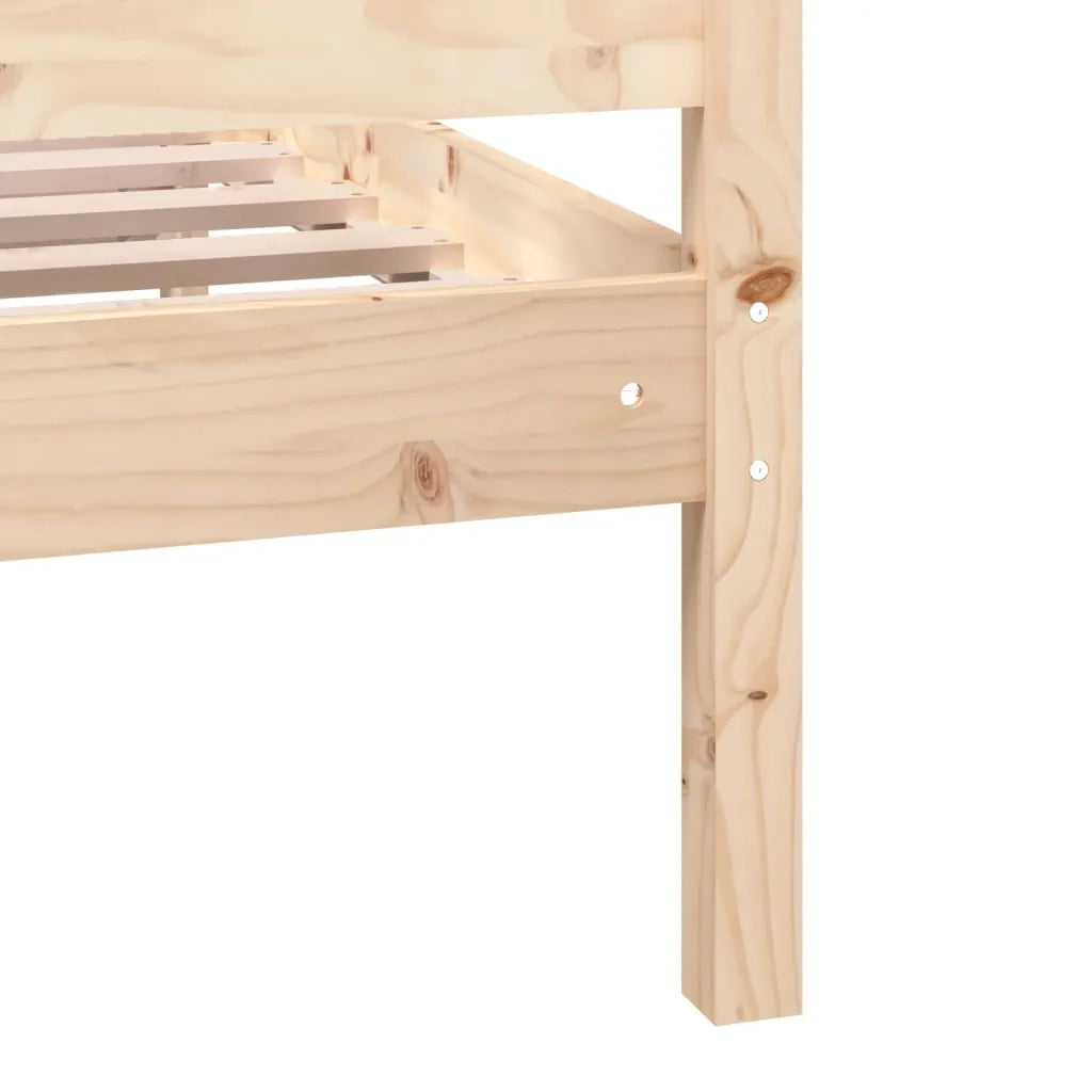 Giroletto-Struttura Letto in Legno Massello 140x200 cm 887787